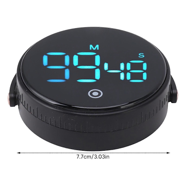 Digitalt køkkenur med magnetisk LED-display