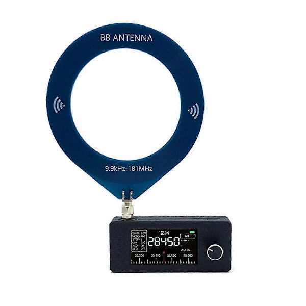 9.9Khz-181Mhz SMA Grensesnitt Mini Loop Antenne Lommeformat SI4732 Radio, Mottaker, Mini Radio, 9.9Khz-181Mhz Mottaker