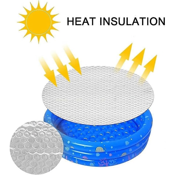 Rund Bubbelplast, Rund Pool Termisk Isolering Värmefilm Med Poolskydd UV
