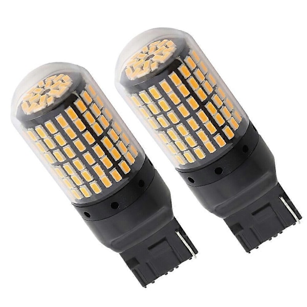 2X 7440 Canbus Super Kirkas Virheetön LED Polttimo T20 W21W 144 SMD Peruutusvalo Takavalo Suuntavilkkuun