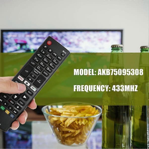 Fjernkontroll for TV Erstatningsfjernkontroll for Smart TV2%C-Hot DE E5T0