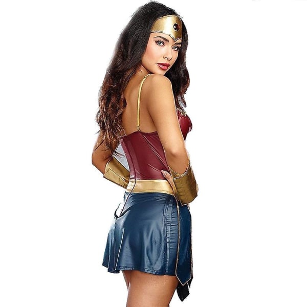 Cosplay-sarja Lady Halloween Wonder Woman -asu Cosplay Hero League Gladiator -puku Halloween-asu XXL