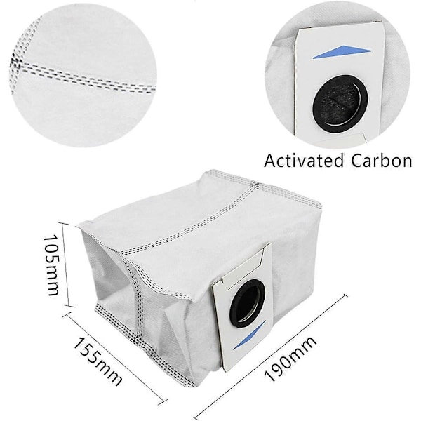 Til Deebot X1 TURBO/OMNI Robotstøvsuger Hovedbørste Sidebørste HEPA-filtre Støvposer Moppepuder Udskiftning