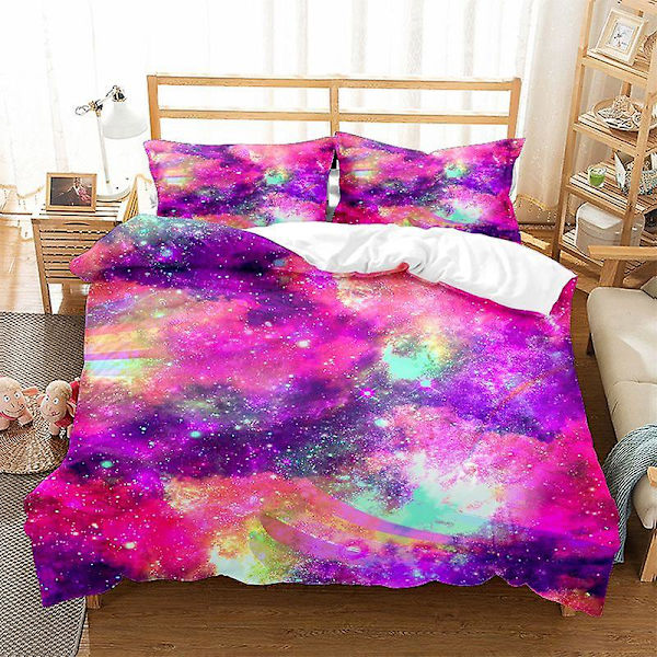 Sängkläder med Rymdtema Galax Stjärnklar Himmel Påslakan 228x228cm