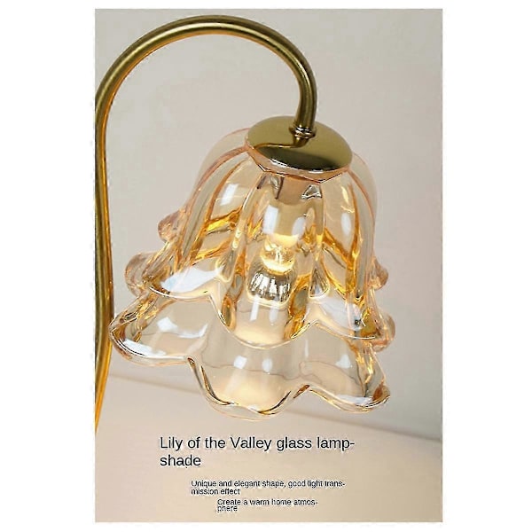 Elektrisk Lysvarmer Lampe Blomster Lysvarmer Lampe Knap med Justerbar 3 Gear Aromaterapi Bordlampe