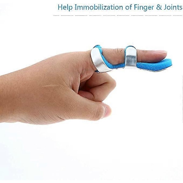 Ny mjuk skumfingerfixeringsskena (M8cm) - lämplig för frakturer/brutna fingrar eller tumme, artrit - triggerfinger Frog Mallet/DIP-ledsskydd