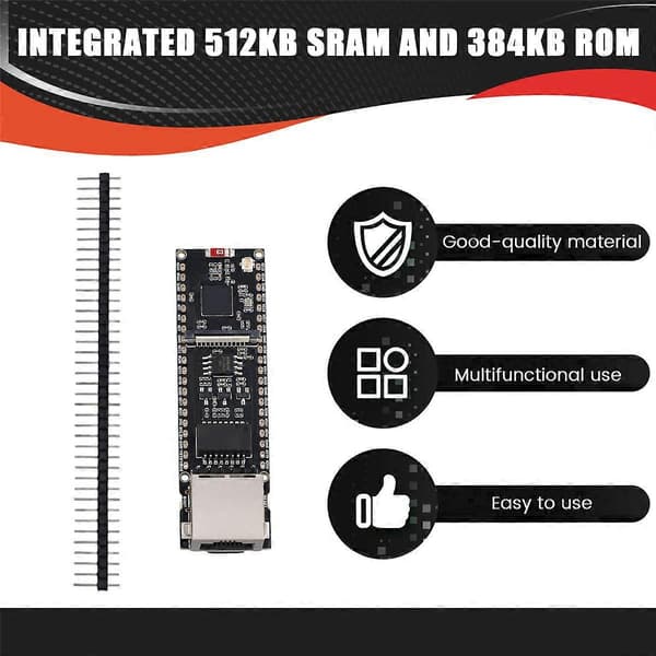 ESP32-S3 ETH Cam Ethernet Utvecklingskort Stöder Wi-Fi, Bluetooth och Ethernet-kommunikation f