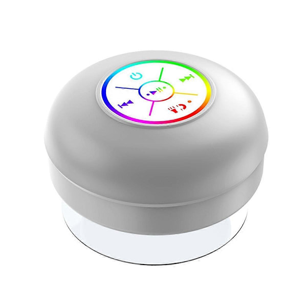 Bluetooth-kaiutin LED Värikäs Valoisa Pieni Kaiutin Harmaa