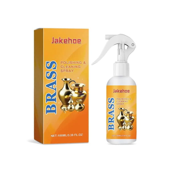 Messingrensespray, hurtig glans og dekontaminering, skånsom polering, holder messing lyst, 100 ml 1PC