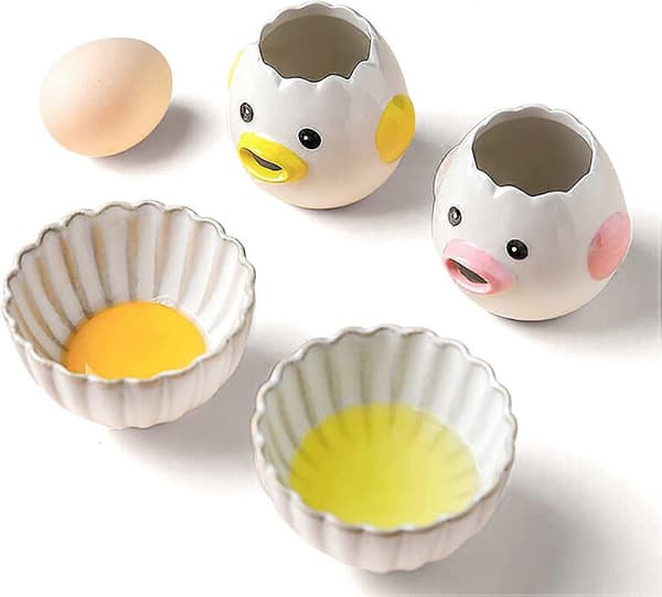 Äggseparator Köksredskap Äggseparator Bageritillbehör (Gul+Rosa)