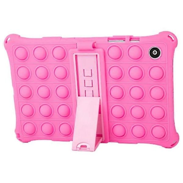 Kompatibel med Galaxy Tab A8 10.5 (2021) Fidget Sensorisk Silikon Bubbla Ångest Stress Relief Leksaker Halkfri Textur Tablet Skydd Pink