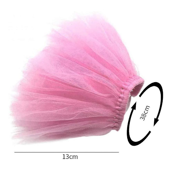 Husdjursklänning för valpar hundar katter prinsessklänning för fest maskeraddräkt Pink
