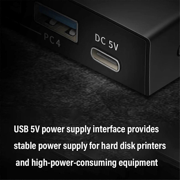 USB 3.0 Switch KM Väljare 4 Dator Laptop PC Värd Delning 4 USB-Enheter KVM Switch Box Dela P