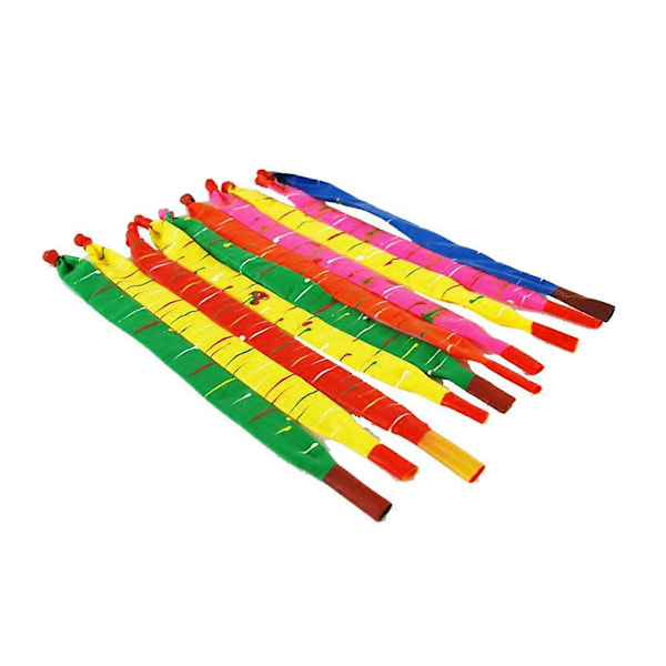 100 stk. Assorterte Lange Jumbo Latex Rakettballonger med Pumpe Fest Leker for Barn
