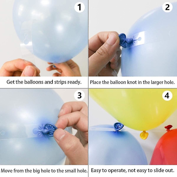Ballonbue Sæt Ballon Dekorations Strip Sæt Til Guirlande, 10 Meter Ballon Tape Strip