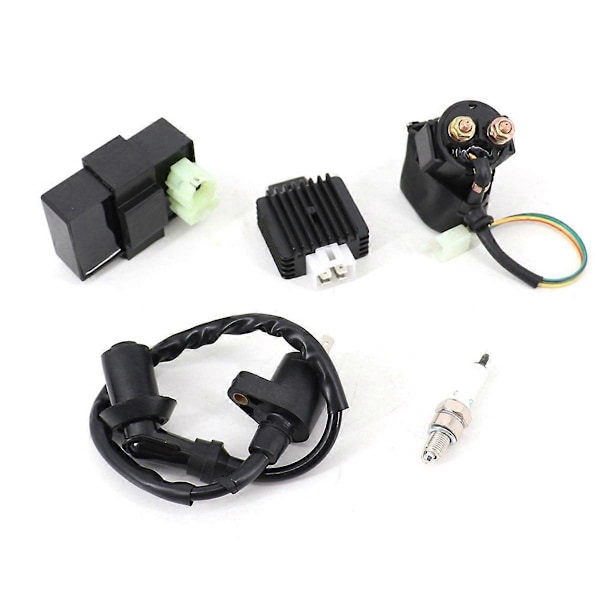 Tändspole & AC CDI Box 6-stift för GY6 4-takt 50cc 125cc 150cc 139QMA 139QMB ATV