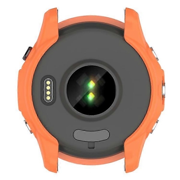 Kompatibel För Garmin Forerunner 255 Mjukt TPU Klockskydd Utskuren Design Anti-Repor Skyddande Ram Orange