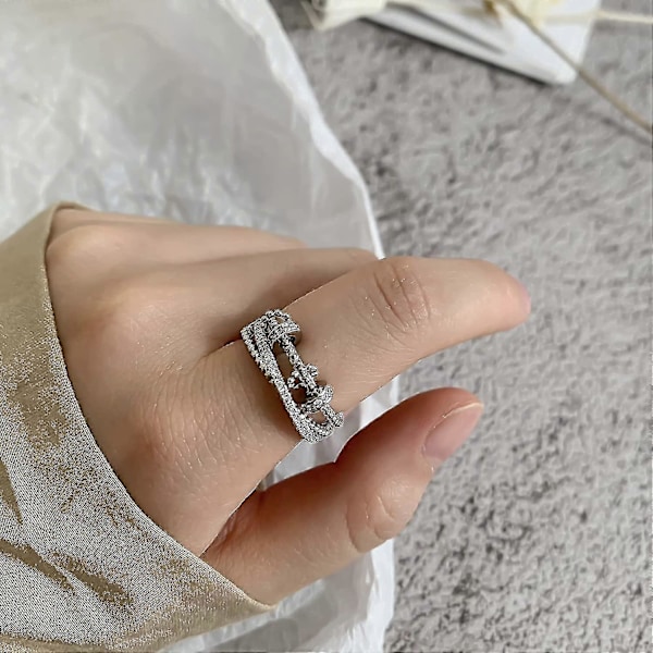 Ringar Ångest Meditation Ringar För Kvinnor Flickor Till Min Dotter Med Pärlor Spinner Justerbara Öppna Ringar
