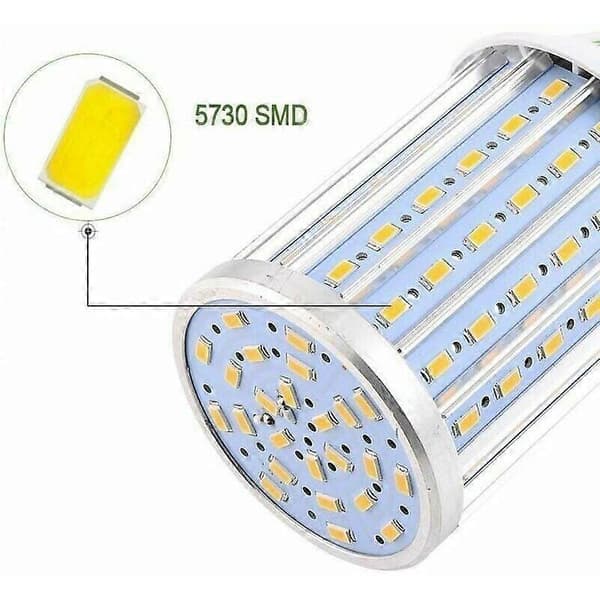 LED Pære E27 60W, 6000K Høyeffekt Lyspære, Gatelys Spotlight