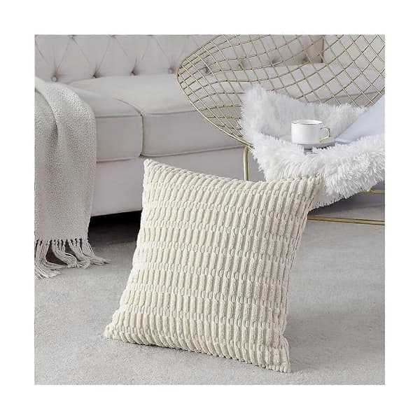 2-pack Dekorativa Kuddfodral 45x45 cm för Vardagsrum Soffa Säng, Rustik Bondgård H