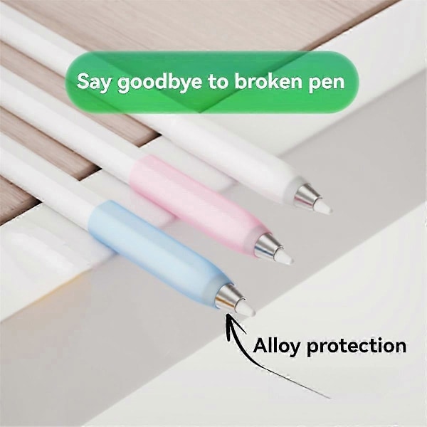 Silikon Ergonomisk Grep Holder Beskyttelsesetui fundas for Pencil 2 3 Touch Pencil Pro Tilbehør C