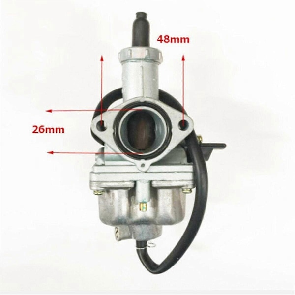 Motorsykkel Forgasser Flat-Suge Stempel Forgasser for PZ26 CG125 Tilbehør