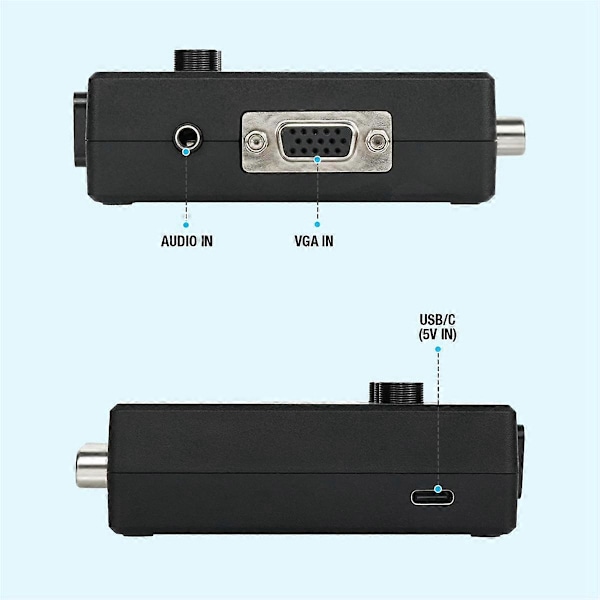 RGBS VGA - YPBPR Komponenttimuunnin SCART - YPBPR Muunnin 64 PS1 PS2 Dreamcast Retro-peleille