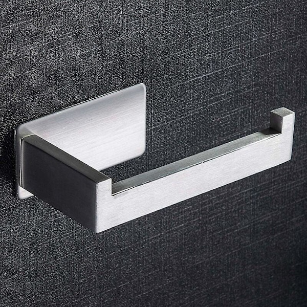 Selvklæbende Toiletpapirholder Rustfrit Stål Toiletpapirholder Toilet Rulleholder til Badeværelse