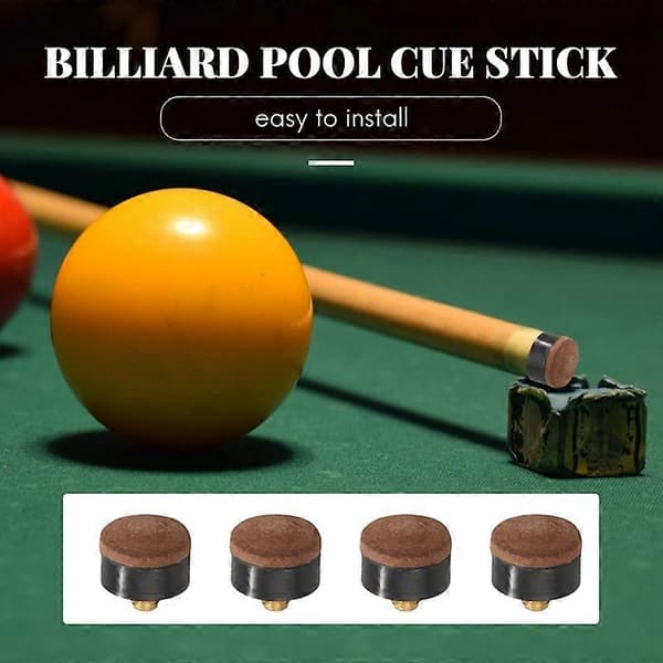 50 stk. Billard Pool Kø Screw-on Tips 13mm Billard Kø Tips til Pool Køer og Snooker