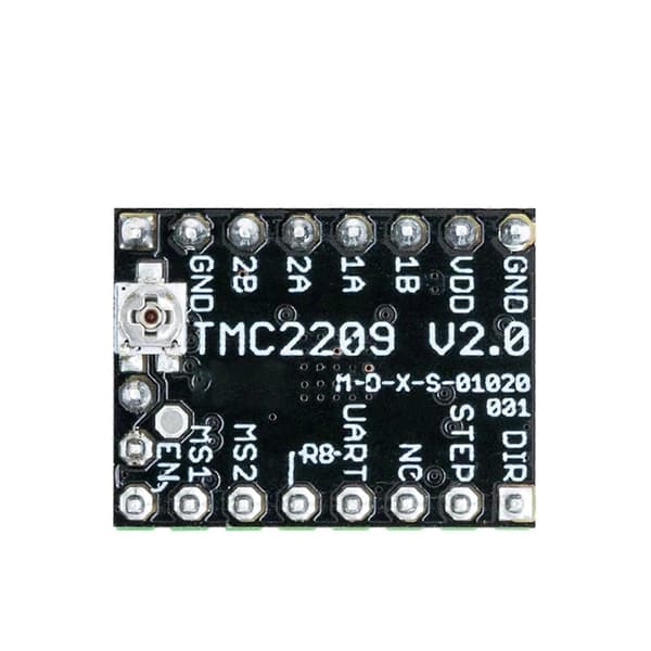 til 3D-printer TMC2209 TMC2209 V2.0 Steppermotordrev med køleplade 2 sæt