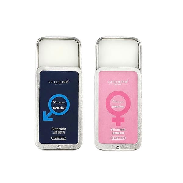 Solid Perfume Balm Long Lasting Alcohol-Free for Men Women Portable blå