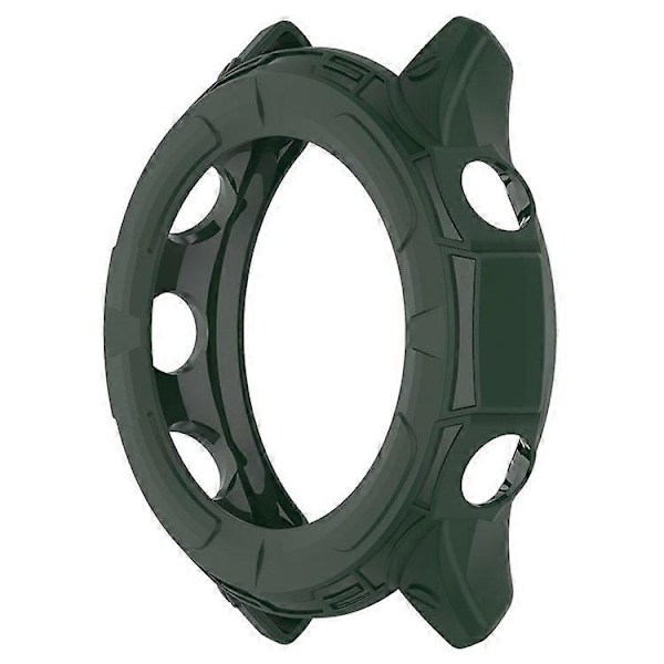 Kompatibel För Garmin Forerunner 255 Mjukt TPU Klockskydd Utskuren Design Anti-Repor Skyddande Ram Green