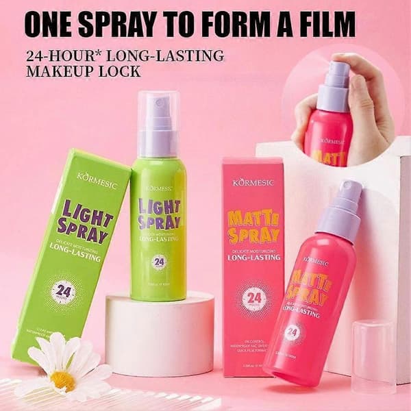 KORMESIC Makeup Setting Spray - Vattentät, Oljekontroll, 12H red