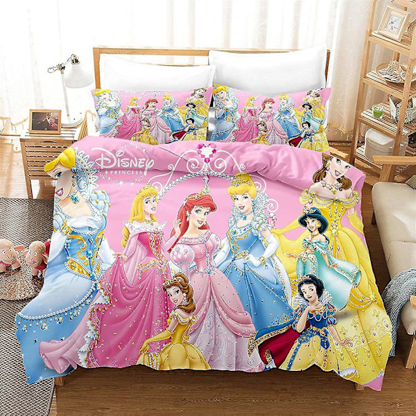 Bp12361 Sengesett Prinsesse Serie Størrelse Tredelt Dynetrekk 200cm