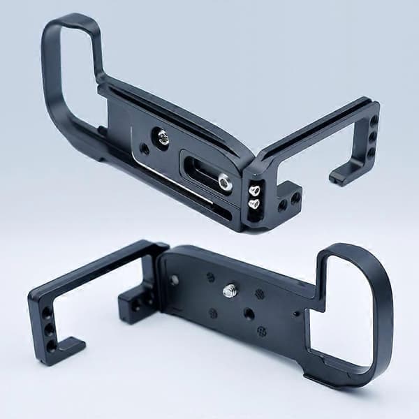 Quick Release L Plade Beslag Holder Håndgreb til R5 R6 Kamera til Tripod Kuglehoved, Sort