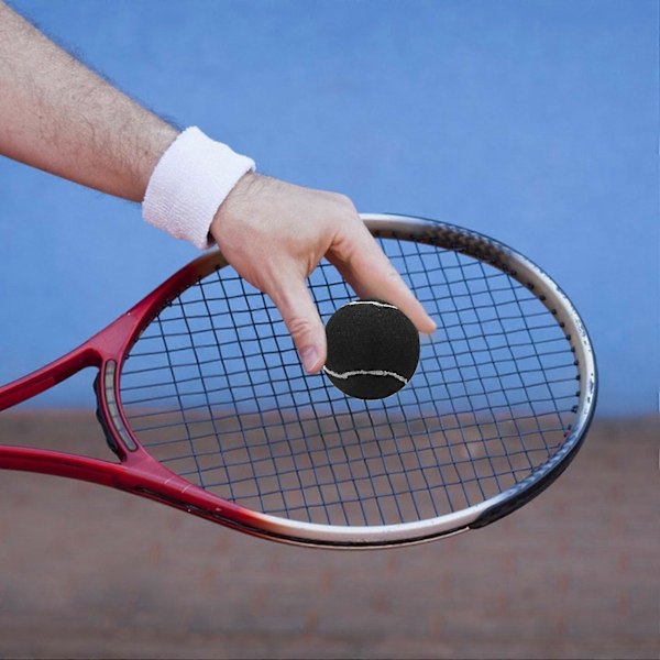 6 stk. pakke tennisbolde slidstærke elastiske træningsbolde 66 mm damer begyndere træningstennis