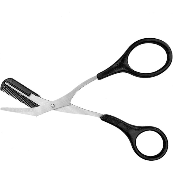 Ögonbrynssax Trimmer Sax med kam för att korta ögonbryn och ögonfransar för kvinnor och män - Ögonbrynssax med kam - Ögonbrynstrimmer