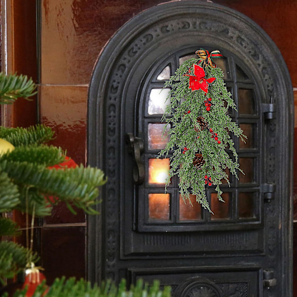 Julgransprydnader Simulation Girlang Juldörrsdekoration Jul Hem Väggbonad Q
