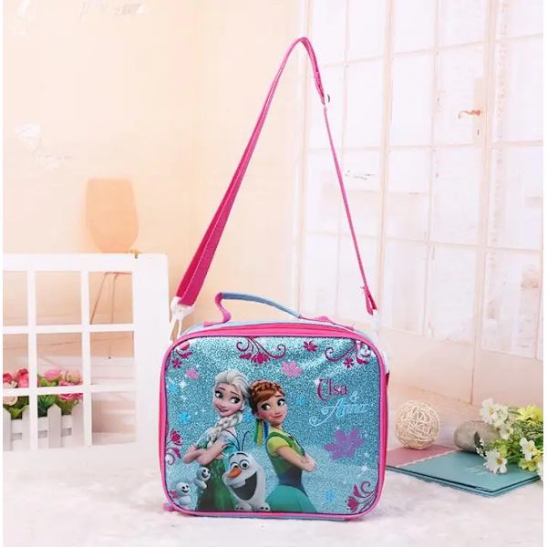 Spider-Man Barnskolväska Disney Frozen Elsa Princess Ryggsäck 3 Delar/Set Förskola Tecknad Skolväska only lunch bag6