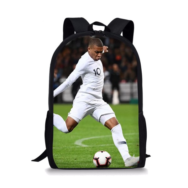 Soccer Star - Kylian Mbappé Skolväska för pojkar och flickor Hzy12062c