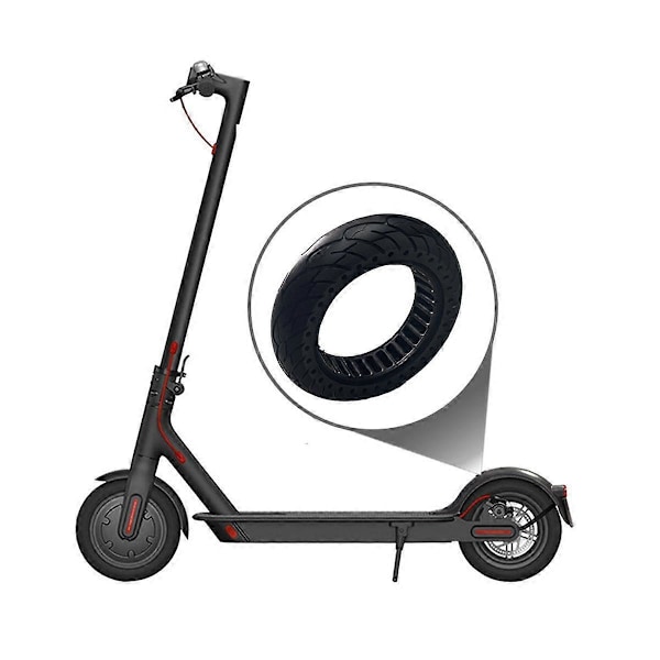 För Elscooter Max G30 Däck Tillbehör Icke-Explosionssäkert Solid Däck 10x2.5 Tum Honeycomb