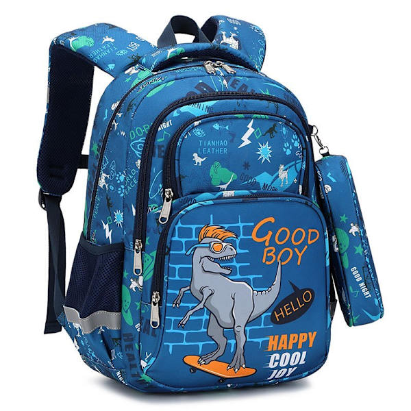 Barneskoletaske Dyre Dinosaur Ryggsekksett Dinosaur 3 pcs sets