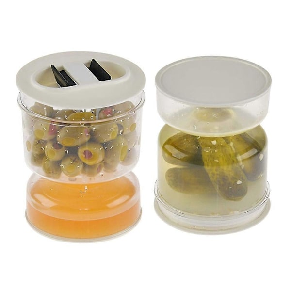 Burk för Torr och Våt Dispenser och Oliver Timglas Burk Behållare Kök Separator Organizer