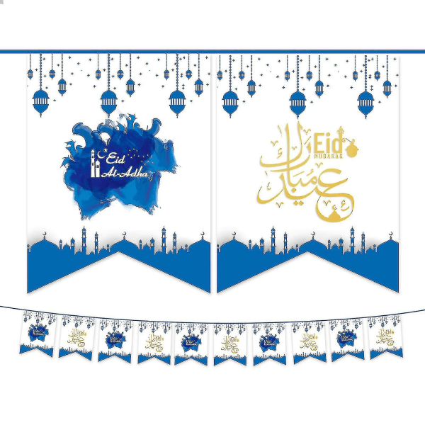 Nopea toimitus Ramadan-bannerisetti Eid-banneri Ramadan-koristeet Ramadan-koristeet kotiin Muslimi-islam-koriste D