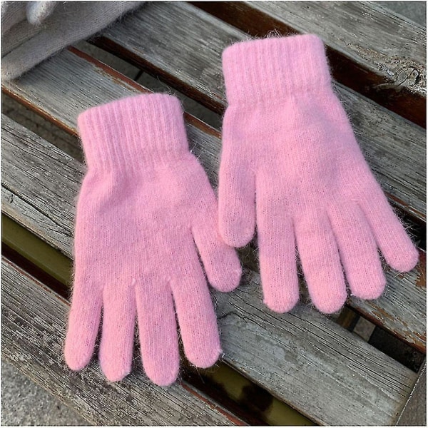 1 par Vinter Elastiska Ull Cashmere Cykelkörhandskar Fullfingerhandskar S-l S