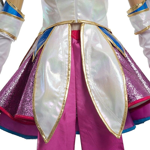 Lol Star Guardian Kaisa Cosplay Kostym Spel Lol Kaisa Cosplay Character Kostym Outfit Fullset För Kvinnor Halloween Cos Skirt set XXL