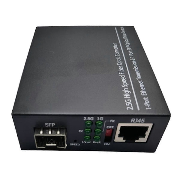2.5G Fiber Optisk Mediaomvandlare Gigabit SFP Transceiver 1000Mbps Kompatibel med Vanlig E/GPON EU