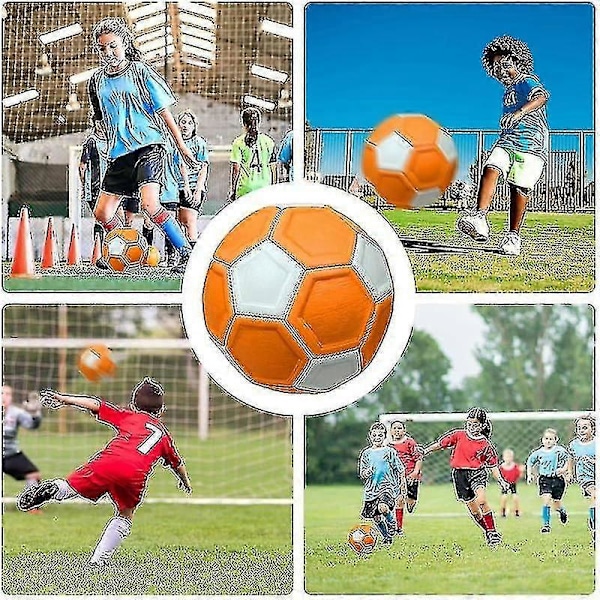 Curve And Swerve Fodbold, Fodboldlegetøj, Curve Fodbold, Størrelse 4 Swerve Fodbold til Børn, Spark Med Skru Som De Professionelle, Gave til Baghaveleg