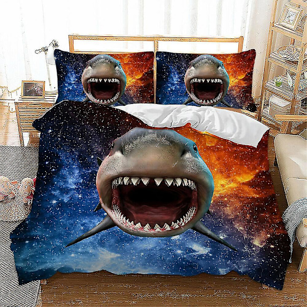 3D Djurtryck Påslakan med Örngott Sängkläder Set Enkel Dubbel King Modell 161 220*240cm three-piece set