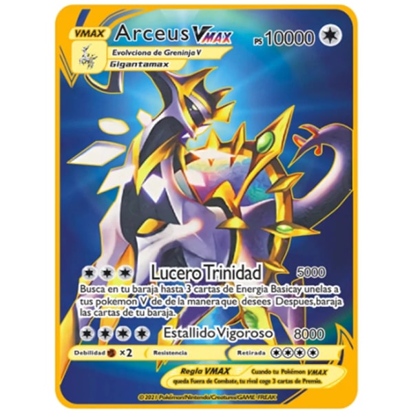 10000 Points Arceus Vmax Card Limited Edition Collection Gift